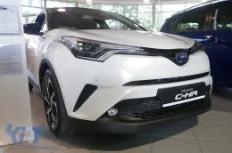 Protecteur de pare-chocs arrière Avisa adapté pour Toyota C-HR Crossover 2016-2019, après 2019, chrome-image-6211738