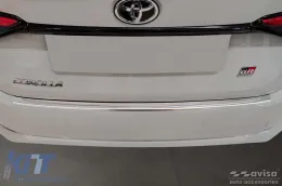 Protecteur de pare-chocs arrière Avisa adapté pour Toyota Corolla berline après 2018, Corolla GR Sport berline après 2019, chrome-image-6211788