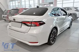 Protecteur de pare-chocs arrière Avisa adapté pour Toyota Corolla berline après 2018, Corolla GR Sport berline après 2019, chrome-image-6211791