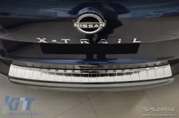 Protecteur de pare-chocs arrière Avisa adapté pour Nissan X-Trail T33 après 2021, chrome-image-6211798