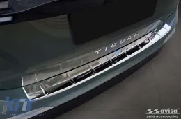 Protecteur de pare-chocs arrière Avisa adapté pour Volkswagen Tiguan après 2024, chrome-image-6211829