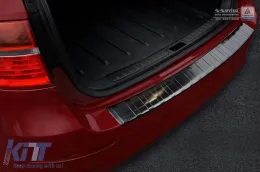 Protecteur de pare-chocs arrière Avisa adapté pour BMW X6 E71 2009-2014, laqué noir-image-6211870