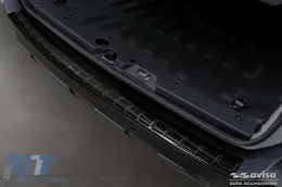 Protecteur de pare-chocs arrière Avisa adapté pour Renault Express Van 4 portes après 2021, laqué noir-image-6211908