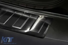 Protecteur de pare-chocs arrière Avisa adapté pour Volkswagen Caddy 2003-2020, Caddy Maxi 2003-2015, après 2015, laqué noir-image-6211950