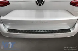 Protecteur de pare-chocs arrière Avisa adapté pour Volkswagen T7 Multivan après 2022, laqué noir-image-6211988