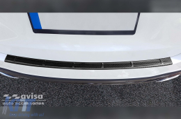 Protector Avisa adecuado para el parachoques trasero del Mercedes GLE W167, A Design después de 2019, color carbono-image-6129788