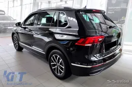 Protector Avisa reforzado adecuado para parachoques trasero de Volkswagen Tiguan, R-line, Allspace 2015-2020, después de 2020, eHybrid después de 2020, cromo-image-6212035