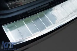 Protector de parachoques trasero Avisa adecuado para Audi A6 C8 Avant después de 2018 con parachoques estándar o S-line, cromo-image-6129518