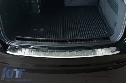 Protector de parachoques trasero Avisa adecuado para Audi A6 C8 Avant después de 2018 con parachoques estándar o S-line, cromo-image-6129520