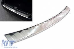 image-40-Protector de parachoques trasero Avisa adecuado para Mercedes E-Class S212 familiar 2009-2013, cromo