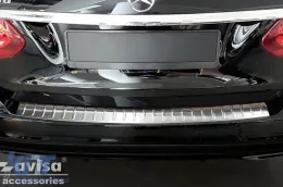 Protector de parachoques trasero Avisa adecuado para Mercedes Clase C W205 familiar 2014-2021, cromo-image-6129623