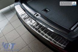 Protector de parachoques trasero Avisa adecuado para Audi Q5 2008-2016, SQ5 después de 2013, cromo-image-6129654