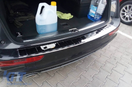 Protector de parachoques trasero Avisa adecuado para Audi Q5 2008-2016, SQ5 después de 2013, cromo-image-6129659