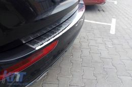 Protector de parachoques trasero Avisa adecuado para Audi Q5 2008-2016, SQ5 después de 2013, cromo-image-6129660