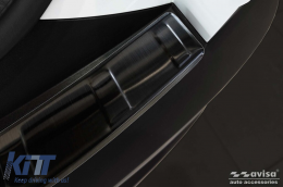 Protector de parachoques trasero Avisa adecuado para Hyundai Tucson después de 2020, lacado en negro-image-6129686
