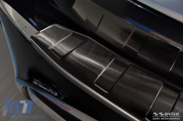 Protector de parachoques trasero Avisa adecuado para BMW i3 después de 2017, lacado en negro-image-6129693