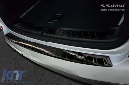 Protector de parachoques trasero Avisa adecuado para BMW X3 G01 2017-2021, después de 2021, lacado en negro-image-6129710
