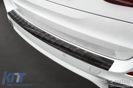 Protector de parachoques trasero Avisa adecuado para BMW X5 F15 con paquete M 2013-2018, lacado en negro-image-6129749