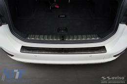 Protector de parachoques trasero Avisa adecuado para BMW Serie 3 G21 Touring 2018-2022, lacado en negro-image-6129760
