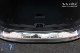 Protector de parachoques trasero Avisa adecuado para Volvo V60 familiar después de 2018, cromo-image-6211612