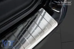 Protector de parachoques trasero Avisa adecuado para Opel Combo E Life, Cargo después de 2018, cromo-image-6211614