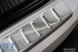 Protector de parachoques trasero Avisa adecuado para Volkswagen Touareg después de 2018, cromo-image-6211658