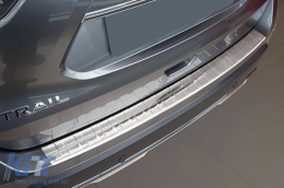 Protector de parachoques trasero Avisa adecuado para Nissan X-Trail T32 2017-2021, cromo-image-6211670