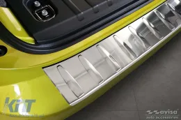 Protector de parachoques trasero Avisa adecuado para Volkswagen ID Buzz, Cargo después de 2022, cromo-image-6211783