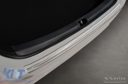 Protector de parachoques trasero Avisa adecuado para Toyota Corolla sedán después de 2018, Corolla GR Sport sedán después de 2019, cromo-image-6211787