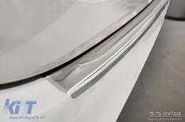 Protector de parachoques trasero Avisa adecuado para Toyota Corolla sedán después de 2018, Corolla GR Sport sedán después de 2019, cromo-image-6211790