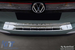 Protector de parachoques trasero Avisa adecuado para Volkswagen Tiguan después de 2024, cromo-image-6211830