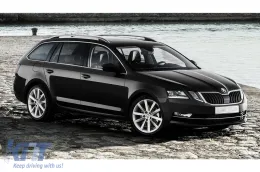 Protector de parachoques trasero Avisa adecuado para Skoda Octavia Combi 2016-2019, lacado en negro-image-6211890
