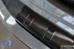 Protector de parachoques trasero Avisa adecuado para Nissan Qashqai después de 2021, lacado negro-image-6211903
