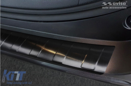 Protector de parachoques trasero Avisa adecuado para Toyota Rav4, Rav4 Hybrid después de 2018, Suzuki Across después de 2020, lacado negro-image-6211944