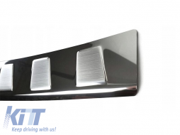 Protector de parachoques trasero Avisa adecuado para BMW X6 (2014–2019), cromo-image-6236153