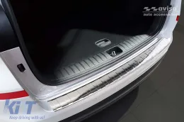 Protezione paraurti posteriore Avisa adatta per Hyundai Tucson 2018-2020, cromo-image-6129511