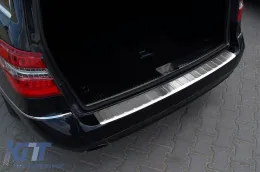 Protezione paraurti posteriore Avisa adatta per Mercedes E-Class S212 station wagon 2009-2013, cromo-image-6129579