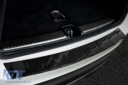 Protezione paraurti posteriore Avisa adatta per Mercedes GLC X253, GLC Hybrid 2015-2019, dopo il 2019, carbonio-image-6129784