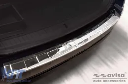 Protezione paraurti posteriore Avisa adatta per Skoda Octavia Combi dopo il 2019, Octavia RS dopo il 2020, cromo-image-6211823