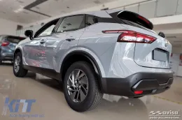 Protezione paraurti posteriore Avisa adatta per Nissan Qashqai dopo il 2021, finitura nera lucida-image-6211904