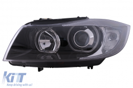 Provoleís Angel Eyes gia BMW Seirá 3 E90 Sedan E91 Touring 03.2005-2011 Mávroi-image-6117357