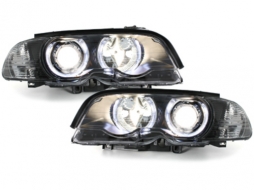 Provoleís LED Angel Eyes gia BMW Seirá 3 E46 Coupe Cabrio 04.99-03.2003 Mávro-image-59374