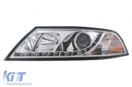 Provoleís LED DRL gia Skoda Octavia II 2004-2008 Fóta iméras Chrome-image-2793