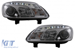 Provoleís LED DRL gia VW Touran 1T Caddy 03-06 Chrome fóta iméras-image-6105396