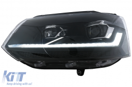 Provoleís LED DRL gia VW Transporter Caravelle Multivan T5.1 Facelift 2010-2015 Mávro-image-6114505