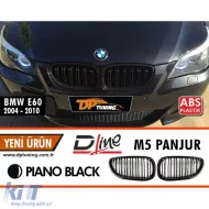 image-22-Przedni grill E60 M5 Piano Czarny ABS / 2003-2010
