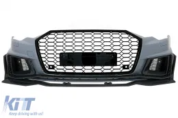 image-39-Przedni zderzak Dla Audi A6 C8 4K 2018-2020 RS6 Design Kratki boczne PDC SRA