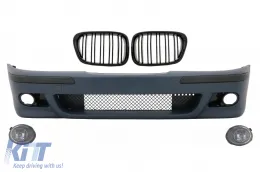 image-24-Przedni zderzak dla BMW 5 E39 1995-2003 Światła przeciwmgielne Kratki Podwójny pasek M5 Look