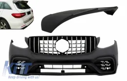 image-30-Przedni zderzak dla Mercedes GLC X253 SUV 15-19 GLC 63 Look Spojler Tylny Dach