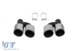 image-27-Puntas cromadas adecuadas para Audi A4 B8 2012-2015, A6 C7 sedán, avant, allroad 2011-2018, A7 4GA Sportback 2010-2017, A5 Sportback 2009-2011